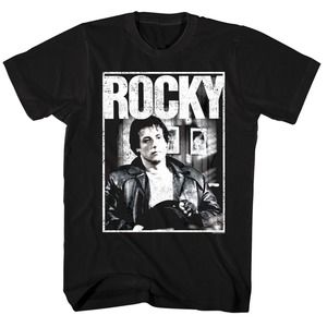 Rocky Balboa Posing Vintage Boxing Men's T Shirt Sylvester Stallone Movie Champ